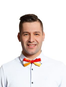 Bow Tie Red/White/Yellow - 6 Pack