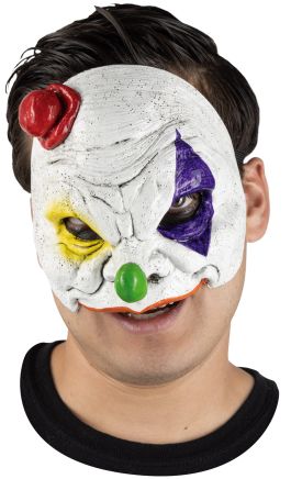 Half Mask - Neon Circus Clown