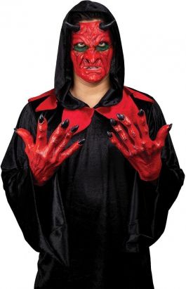 Face Mask with Hands - Devil
