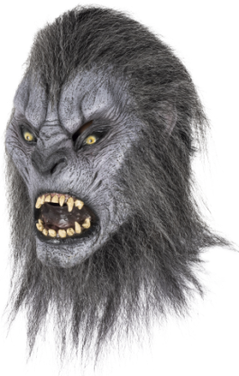 Volledig Hoofdmasker - Gray Wolfman