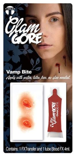 Glam Gore Transfer and Blood Sachet- Vampire bite