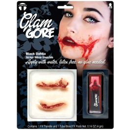Glam Gore Transfer and Blood Sachet (LARGE PACK) - Black Dahlia