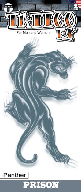 Prison Tattoos - Panther - 6 Pack