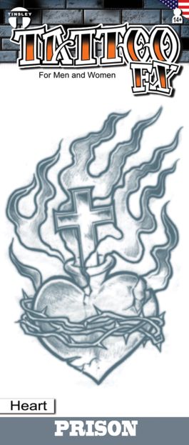Prison Tattoos - Heart - 6 Pack