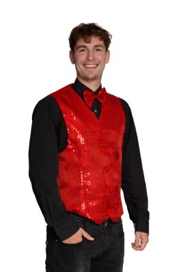 Gilet + Strik Rood