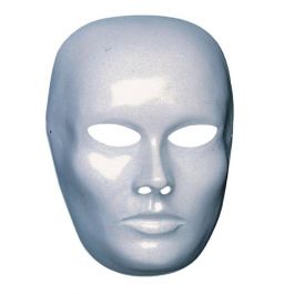 Beschilderbaar gezichtsmasker wit