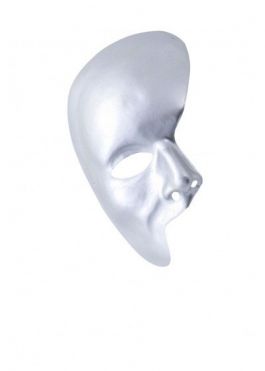 Half face mask Silver