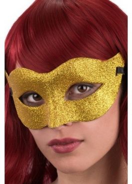 Gold mask glitter