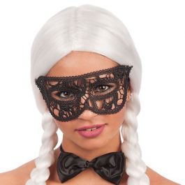 Kanten oogmasker zwart