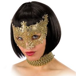 Mask with gold glitter