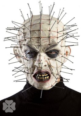 Latex mask monster with pins