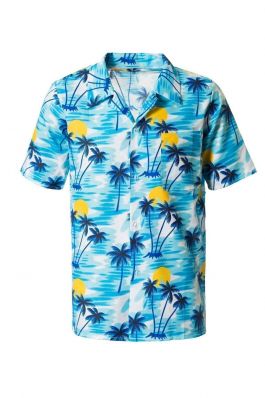 Hawai Shirt Blue - 2XL