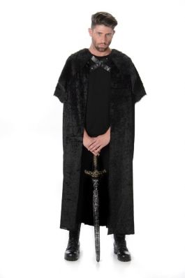 Black Fur Cape - One-Size