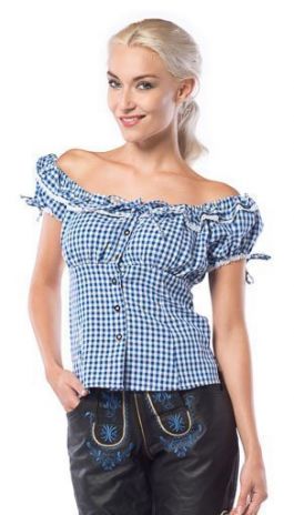 Liesl Blauw/Wit - 2XL/44