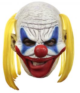 Chinless Mask + Teeth - Clooney Clown Deluxe