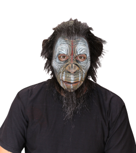 Face Mask with Hair - Blake War Ape
