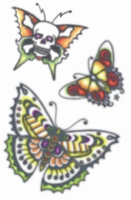 Vintage Tattoos - Butterflies 1960