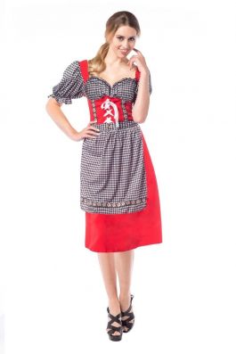 Dirndl Hannah Red/Black