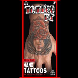 Hand Tattoo FX - Rose Girl - 6 Pack