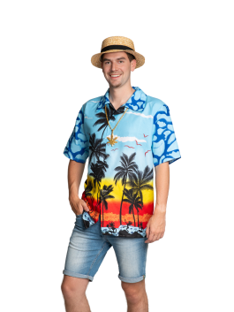 Hawai Shirt Paradise Blauw - S/M