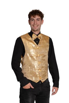 Gilet + Bow Tie Gold