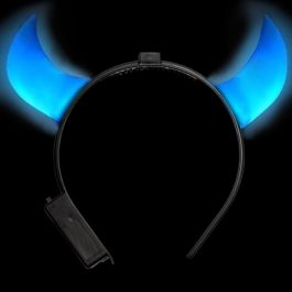 Duivelsdiadeem met Licht Blauw incl Batterijen - 6 Pack