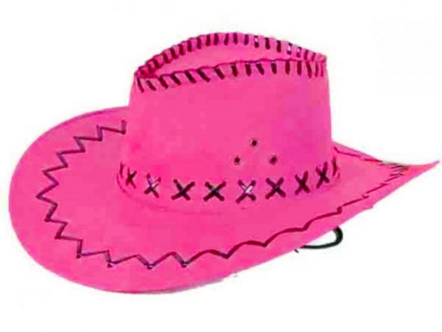 Cowboy Hat Pink - 6 Pack