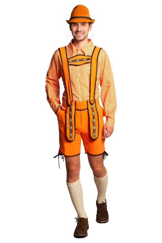 Lederhose Johann Oranje Kort