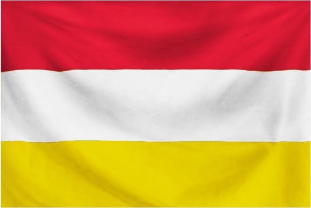Flag Oeteldonk -  Red/White/Yellow - 90 x 150 cm
