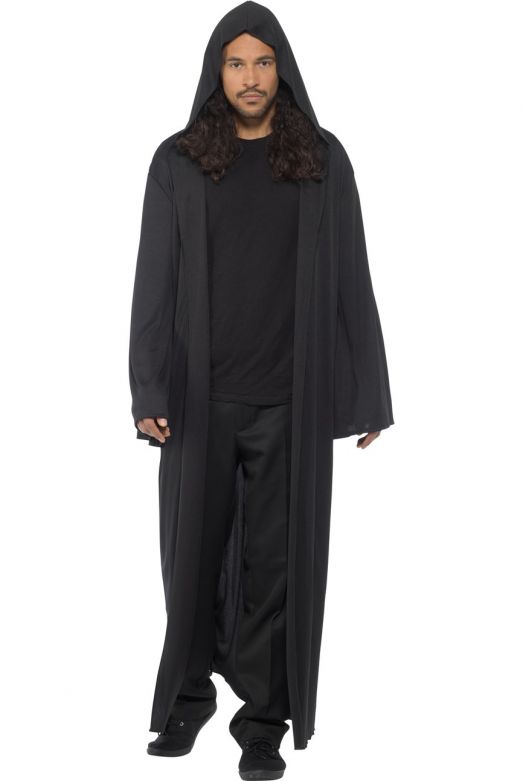 Zwarte Cape Met Capuchon - One-Size