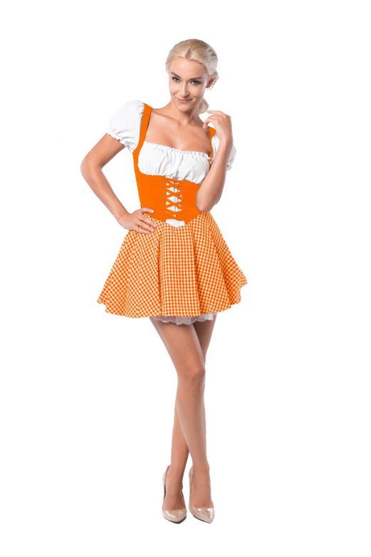 Oktoberfest Dress Eva Orange