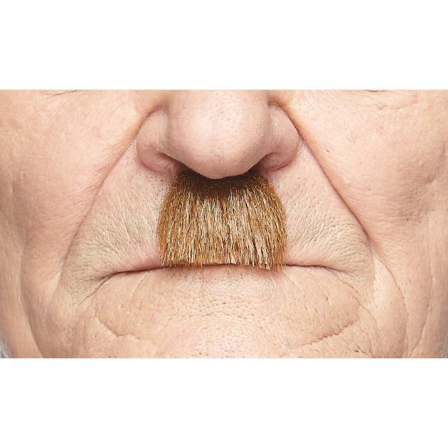 Charlie Chaplin Mustache Chestnut - 6 Pack