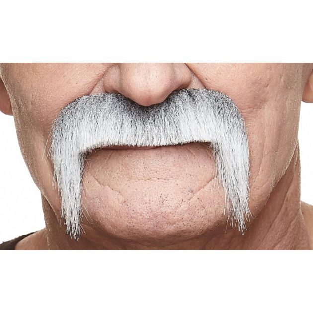 Mustache Grey/White - 6 Pack