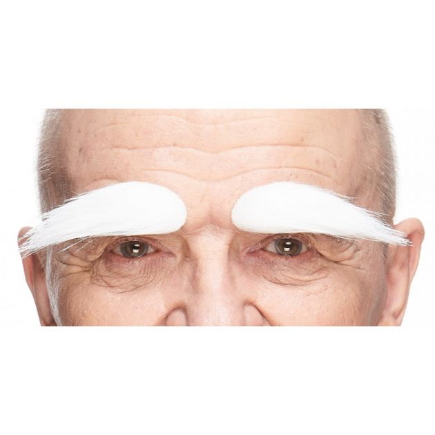 Bushy Eyebrows White - 6 Pack