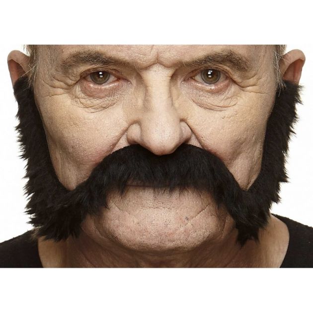 Mustache Black - 6 Pack