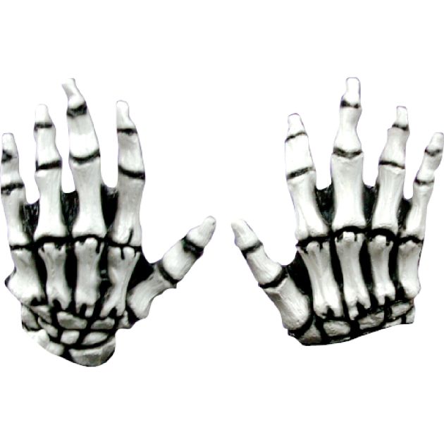 Junior Skeleton Hands (White)