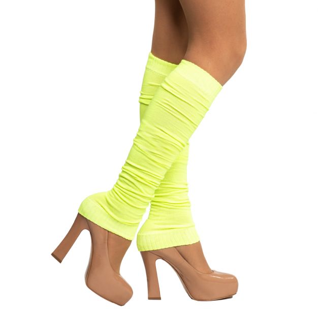 Legwarmers Neon Yellow - 6 Pairs - One-Size