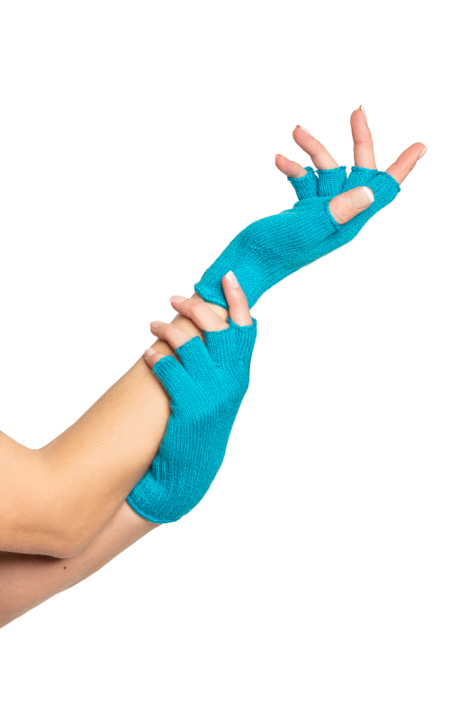 Vingerloze Handschoenen Turquoise - 6 Paar - One-Size