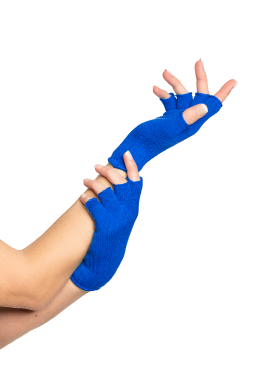 Vingerloze Handschoenen Kobalt Blauw - 6 Paar - One-Size