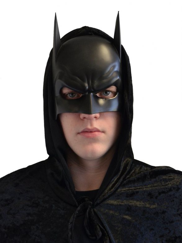 Bat Mask Black Pvc - 6 Pack