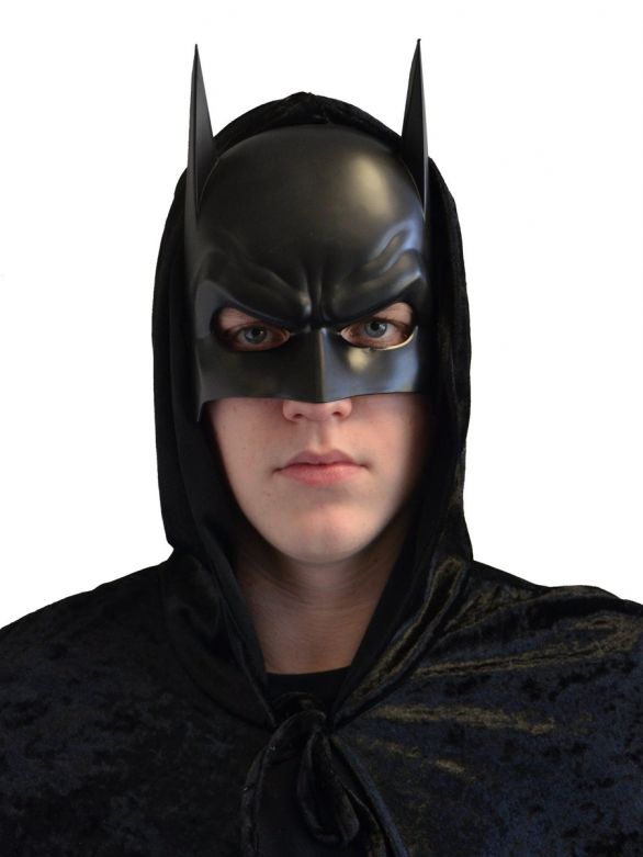 Bat Masker Black Pvc - 6 Pack