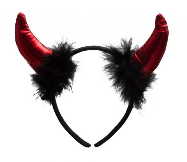 Devil Headband with Fur