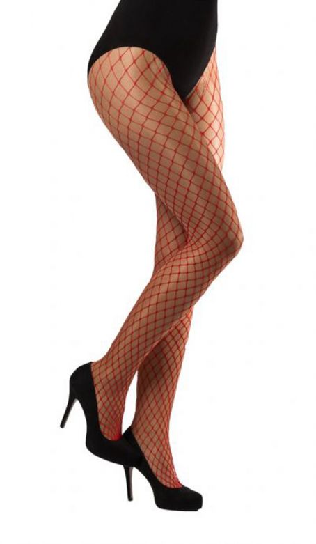 Tights large Meshes Red - 6 Pack