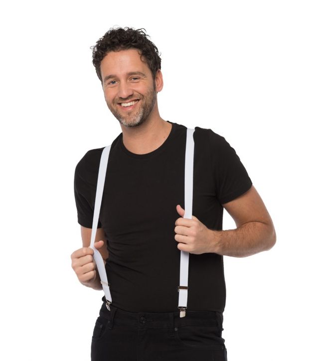 Suspenders White - Width 2,5 cm