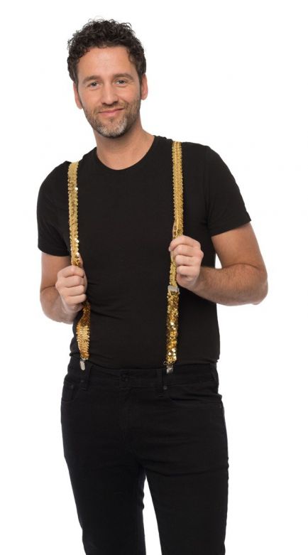 Suspenders Sequens Gold - Width 2,5 cm
