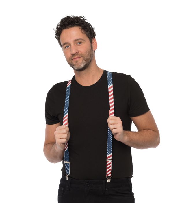 Suspenders USA - Width 2,5 cm - 6 Pack