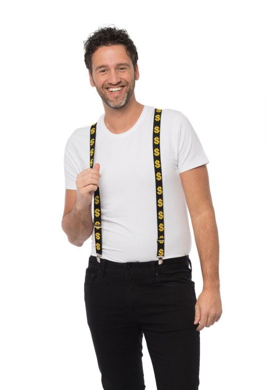 Suspenders Dollar - Width 2,5 cm - 6 Pack