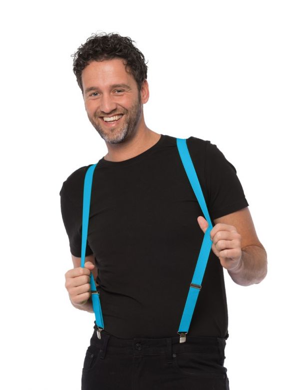 Suspenders Turquoise - Width 2,5 cm