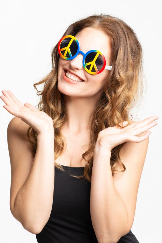 Bril Hippie Peace - 12 Pack