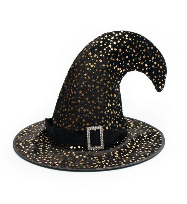 Wizard Hat Black with Stars